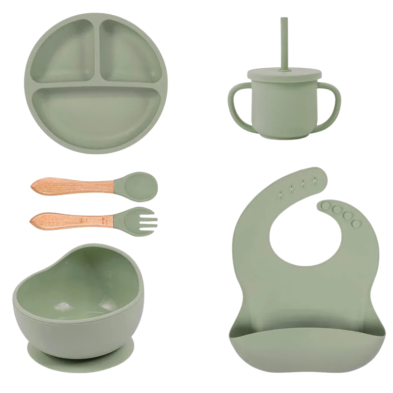 Baby- & kinderserviesset 6 stuks - (met naam)