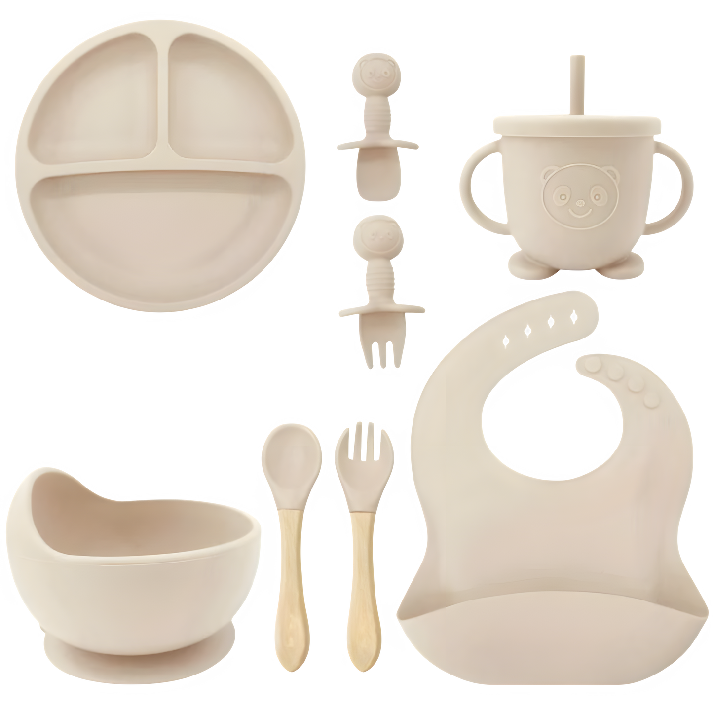 Baby- & kinderserviesset 8 stuks - (met naam)