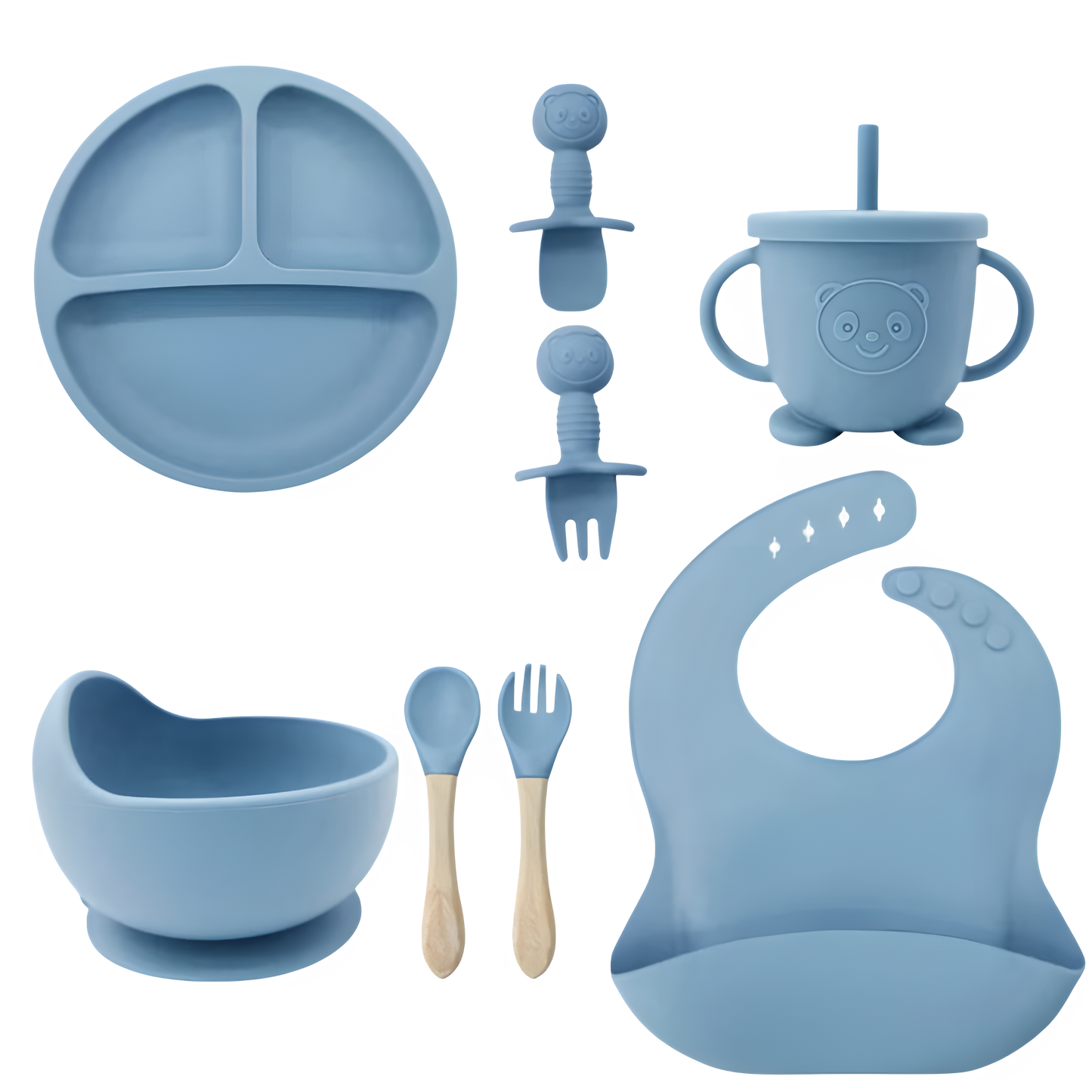 Baby- & kinderserviesset 8 stuks - (met naam)