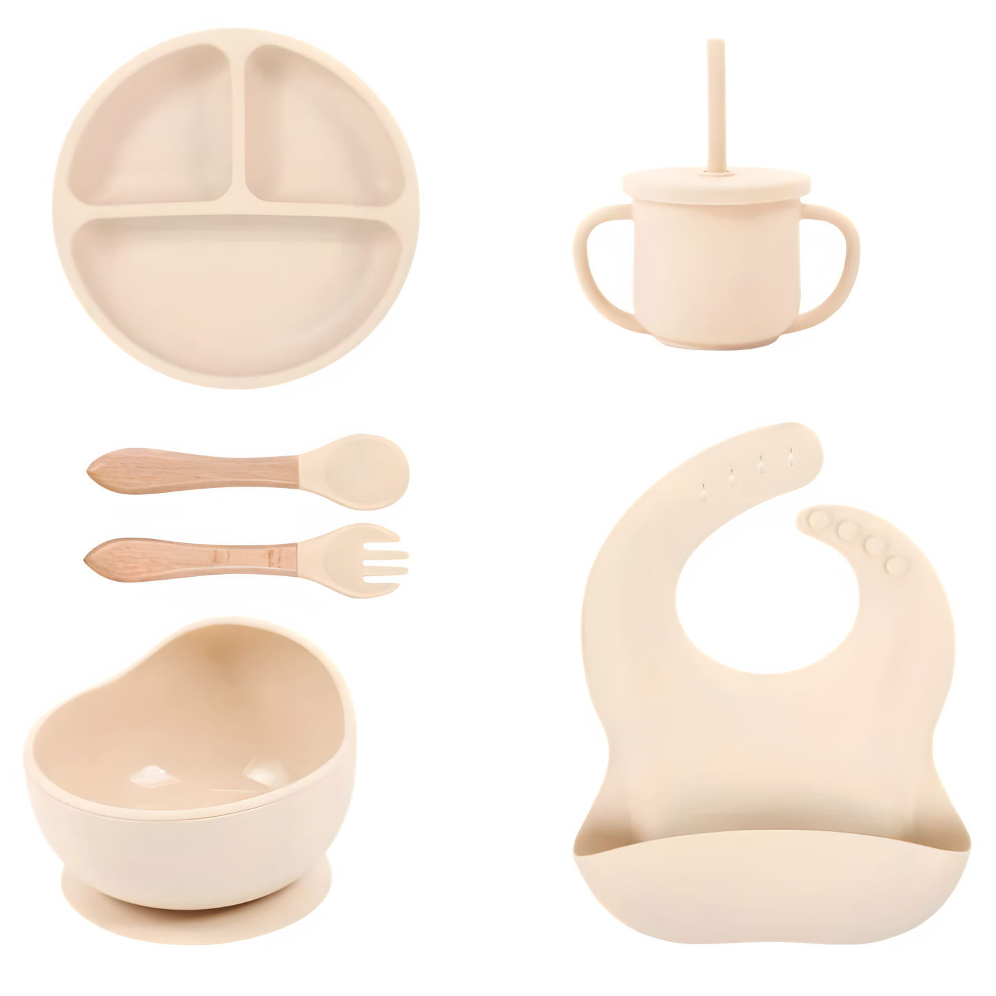 Baby- & kinderserviesset 6 stuks - (met naam)
