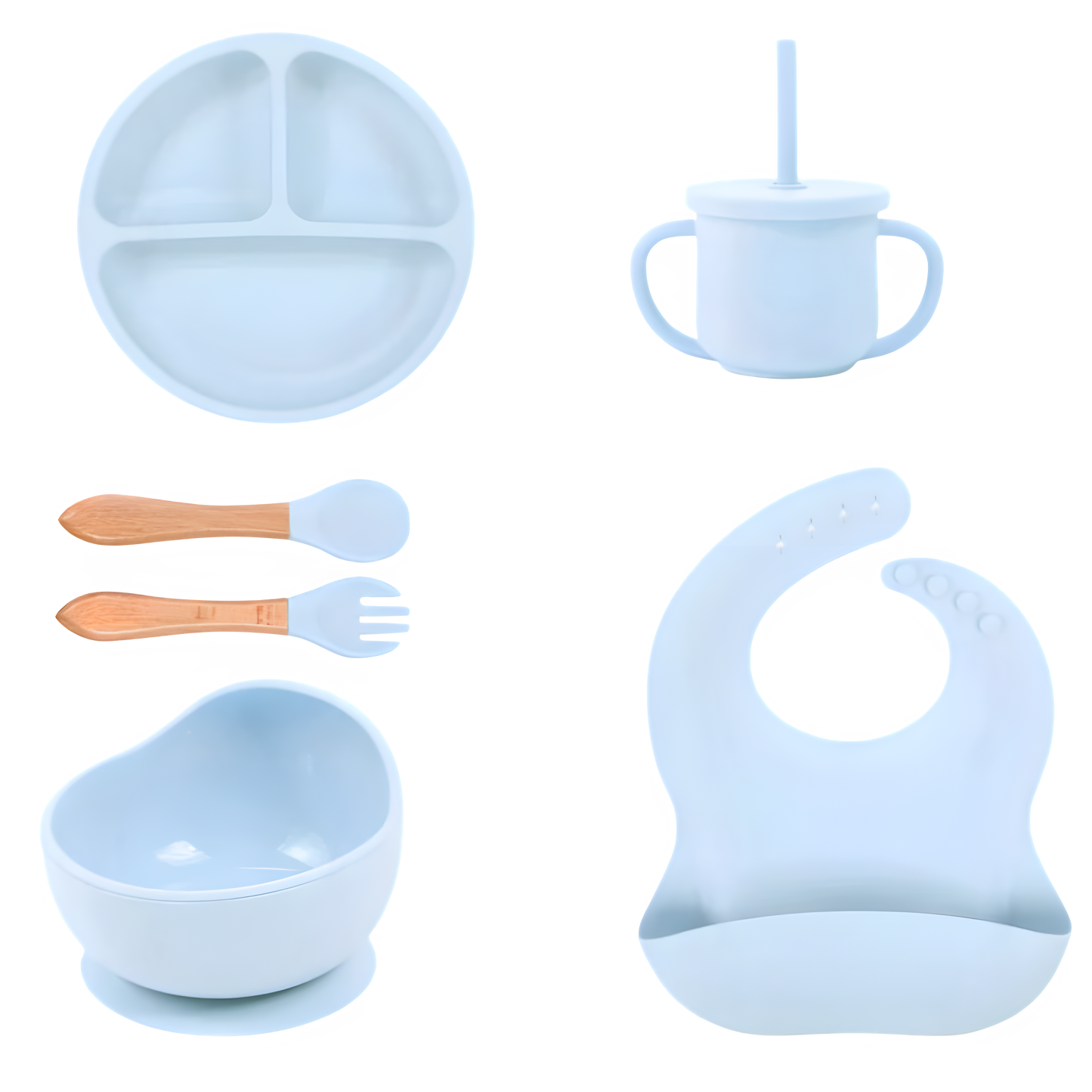 Baby- & kinderserviesset 6 stuks - (met naam)